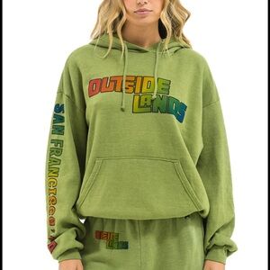 Aviator Nation OUTSIDE LANDS 2025 RELAXED
PULLOVER HOODIE JUNGLE GREEN SZ XS